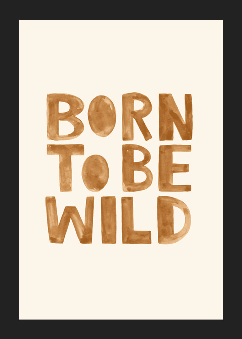 Hand-painted text in brown shades on a sand-colored background-12