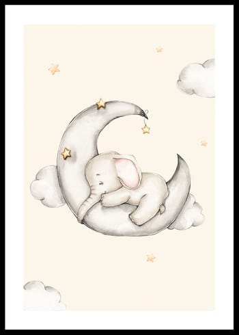 Poster Sleeping Elephant