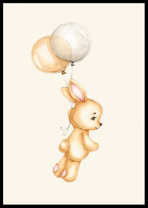 Bunny With Balloons-12