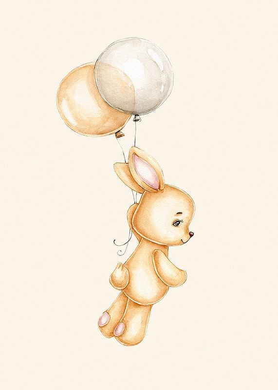 Bunny With Balloons-12