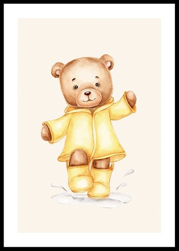 Poster Raincoat Teddy