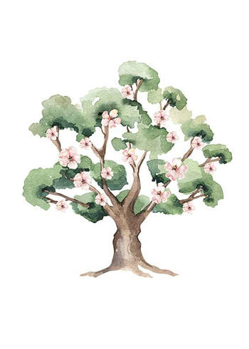 Juliste Painted Tree No1