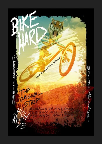 Poster Bike Hard