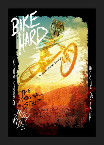Poster Bike Hard