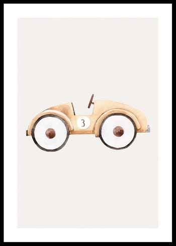 Poster Beige Toy Car