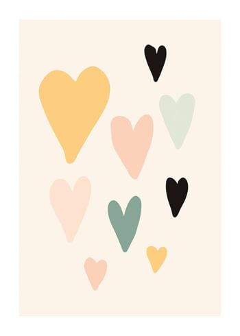 Poster Playful Hearts