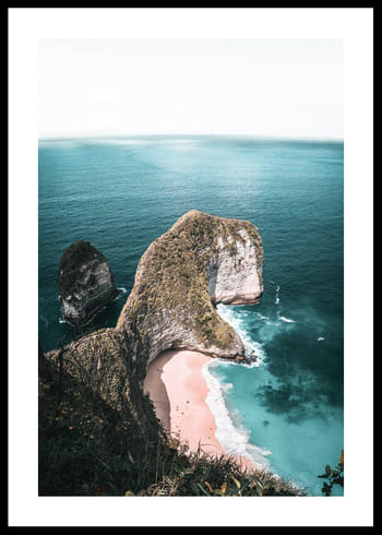 Póster Rocks On Sea Shore