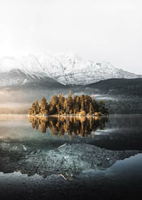 Lake By Mountains-3