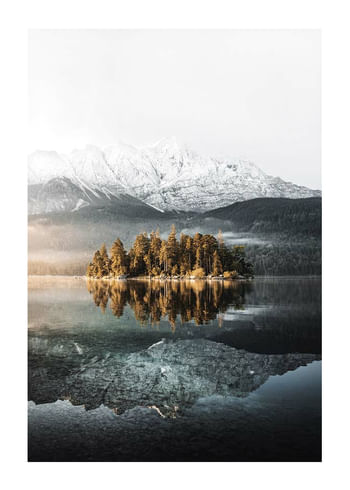 Poster Lake By Mountains