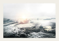 Fotografia della copertura nuvolosa e della luce solare ripresa dall'alto-3