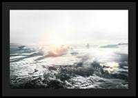 Photograph of cloud cover and sunlight photographed from above-4