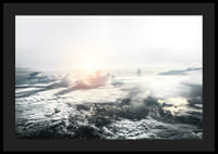 Fotografia della copertura nuvolosa e della luce solare ripresa dall'alto-4