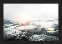 Photograph of cloud cover and sunlight photographed from above-5