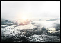 Photograph of cloud cover and sunlight photographed from above-6