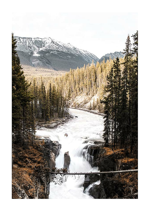 Plagát Athabasca Falls