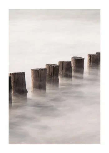 Poster Piles In Fog