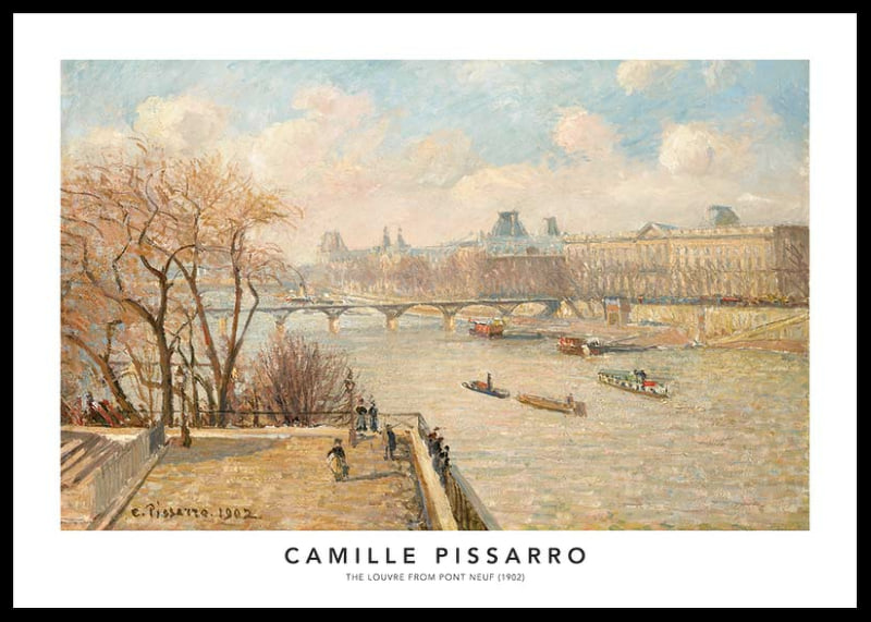 Pissarro Louvre From Pont Neuf-12