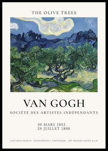 Poster Van Gogh The Olive Trees