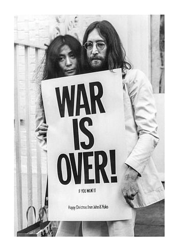 Póster John Lennon Yoko Ono War Is Over