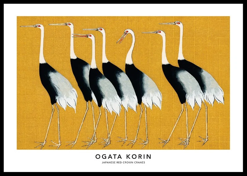 Red Crown Crane By Ogata Korin-12