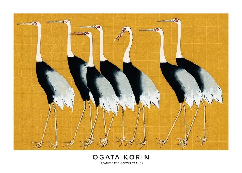 Red Crown Crane By Ogata Korin-12
