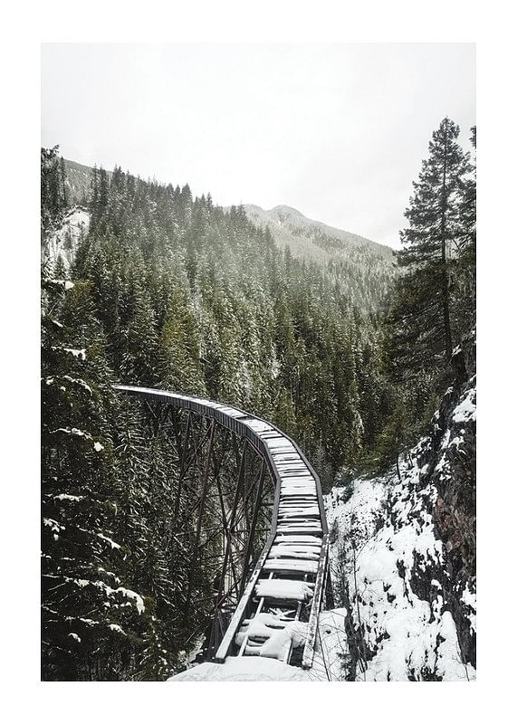Plagát Winter Railroad