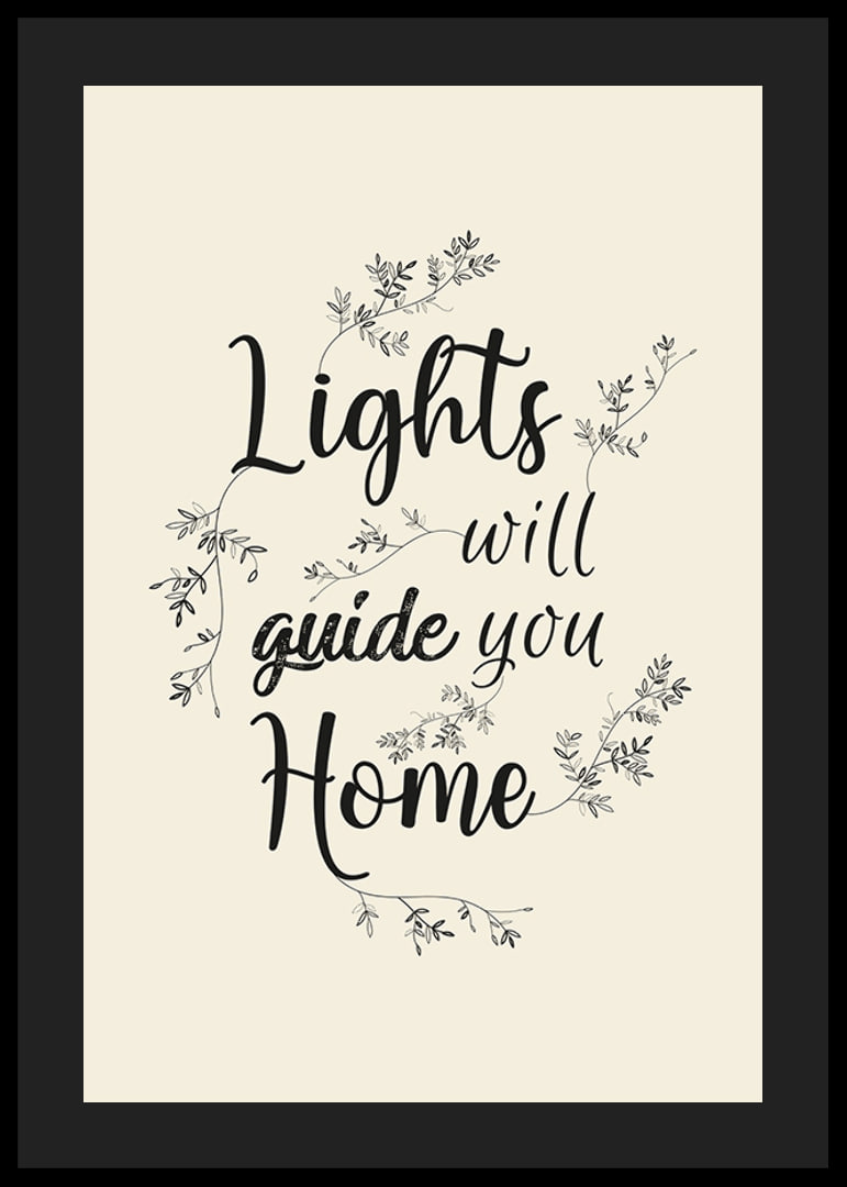 Black text with curved letters and leaf decorations on beige background-12