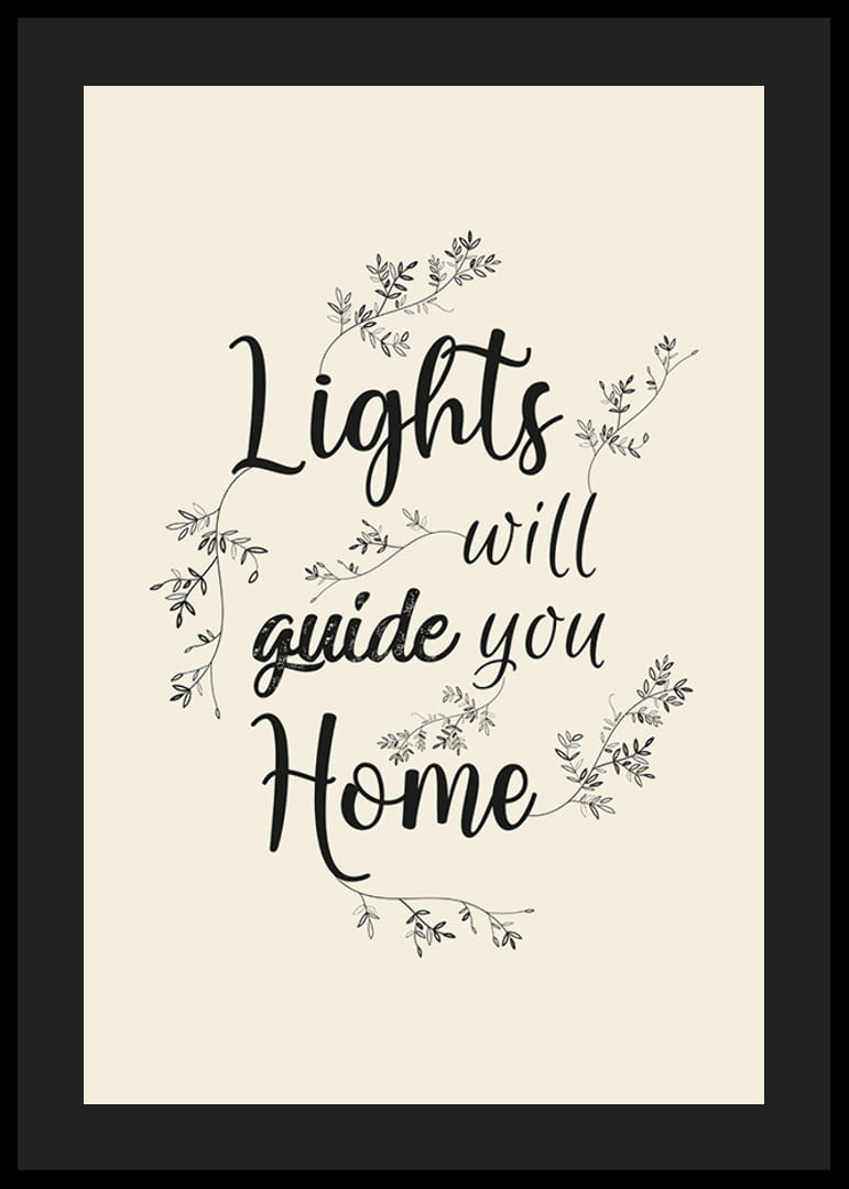 Schwarzer Text mit geschwungenen Buchstaben und Blattverzierungen auf beigem Hintergrund-12