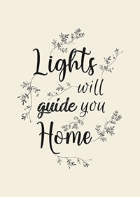 Black text with curved letters and leaf decorations on beige background-7
