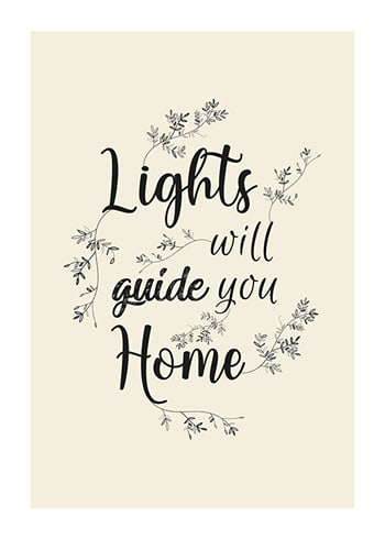 Poster Lights Will Guide You Home
