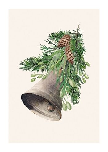 Plagát Watercolor Christmas Bell