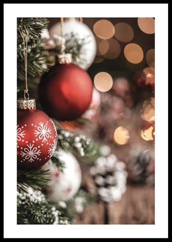 Poster Red Christmas Decorations