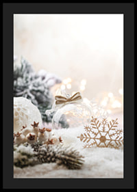 Decorazioni natalizie fotografiche nei toni del beige chiaro e del bianco-4