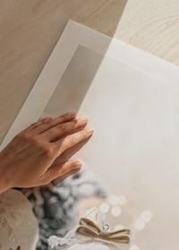 Decorazioni natalizie fotografiche nei toni del beige chiaro e del bianco-9