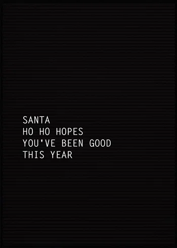 Poster Santa Ho Ho Hopes