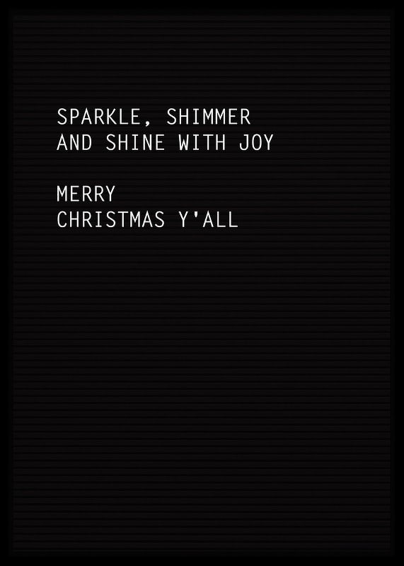 Black letter board with white Christmas greeting in typography-12