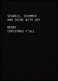 Black letter board with white Christmas greeting in typography-1