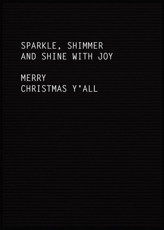 Black letter board with white Christmas greeting in typography-12