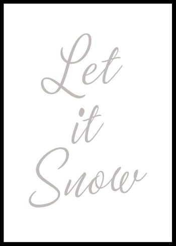 Plakat Let It Snow