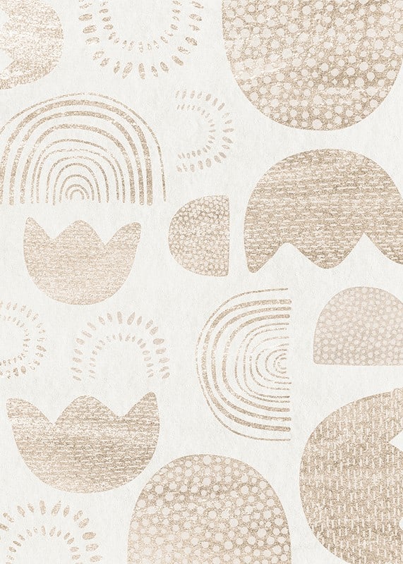 Abstract shapes and patterns in beige shades on light background-12