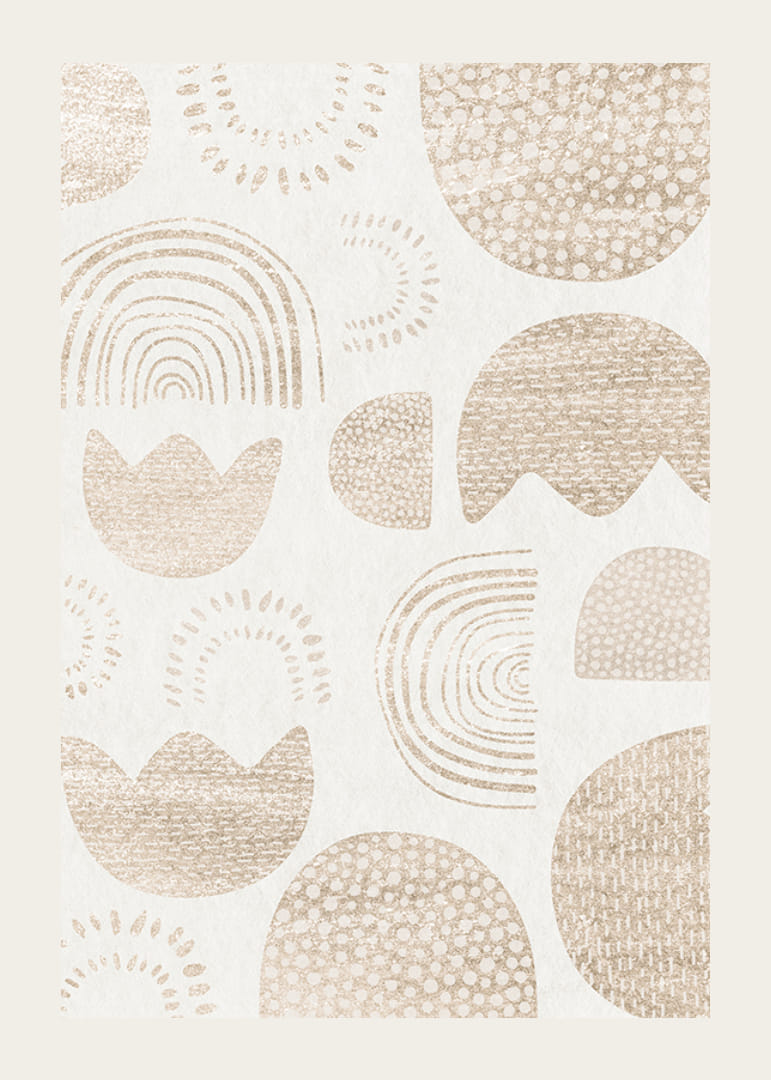 Absztrakt formák és minták bézs árnyalatokban világos háttéren-12