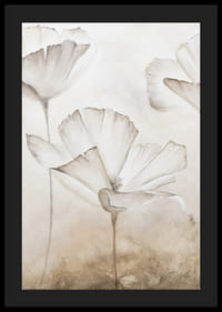 Akvarellillustration av vita blomblad mot beige bakgrund-4