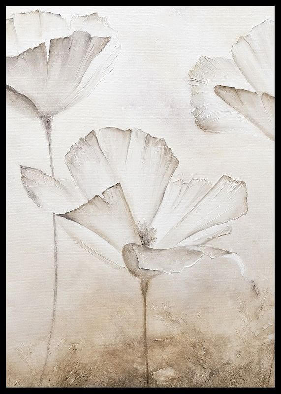 Painted White Flowers-12
