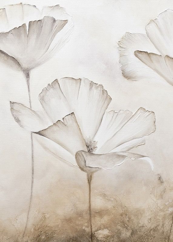 Painted White Flowers-12