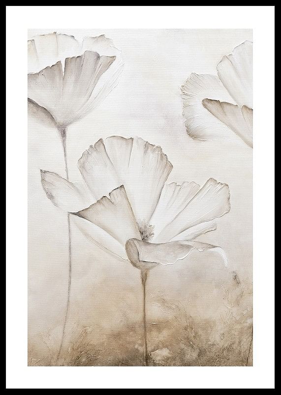Painted White Flowers-12