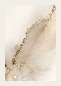 Formes abstraites en beige et or, style aquarelle-3