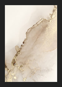Abstract shapes in beige and gold, watercolor style-5