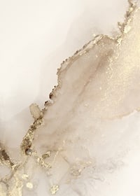 Abstract shapes in beige and gold, watercolor style-7