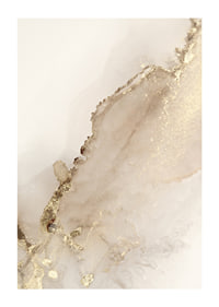 Abstract shapes in beige and gold, watercolor style-1
