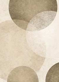 Abstract circles in layers with beige and brown shades-7